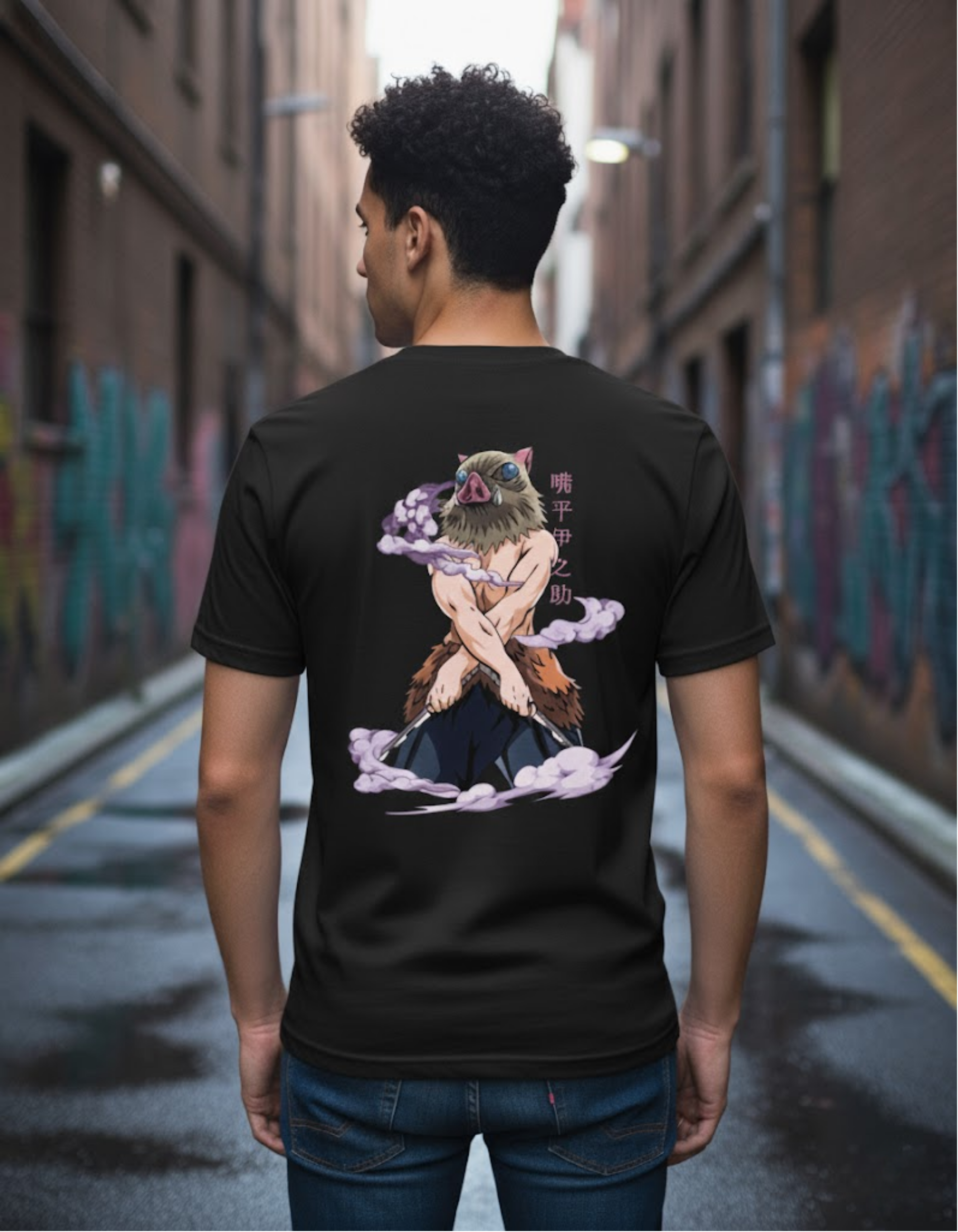 Remera Premium Unisex Inosuke (Demon Slayer) | Algodón 24.1 de Máxima Calidad y Confort