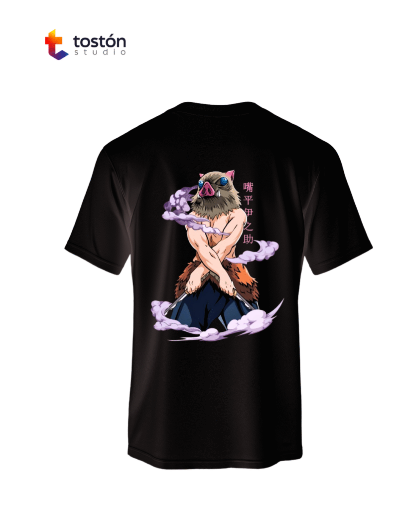 Remera Premium Unisex Inosuke (Demon Slayer) | Algodón 24.1 de Máxima Calidad y Confort