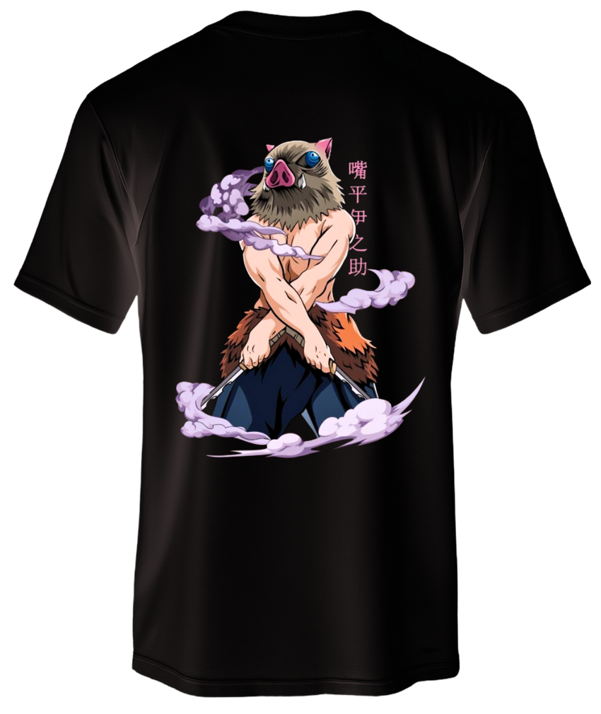 Remera Premium Unisex Inosuke (Demon Slayer) | Algodón 24.1 de Máxima Calidad y Confort