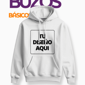 Buzo Algodon Premium Personalizada (¡Estampá Tu Diseño!) | Algodón 24.1 | Calidad Profesional