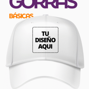 Gorra de Gabardina Premium Personalizada (¡Estampá Tu Diseño!) | Algodón 24.1 | Calidad Profesional