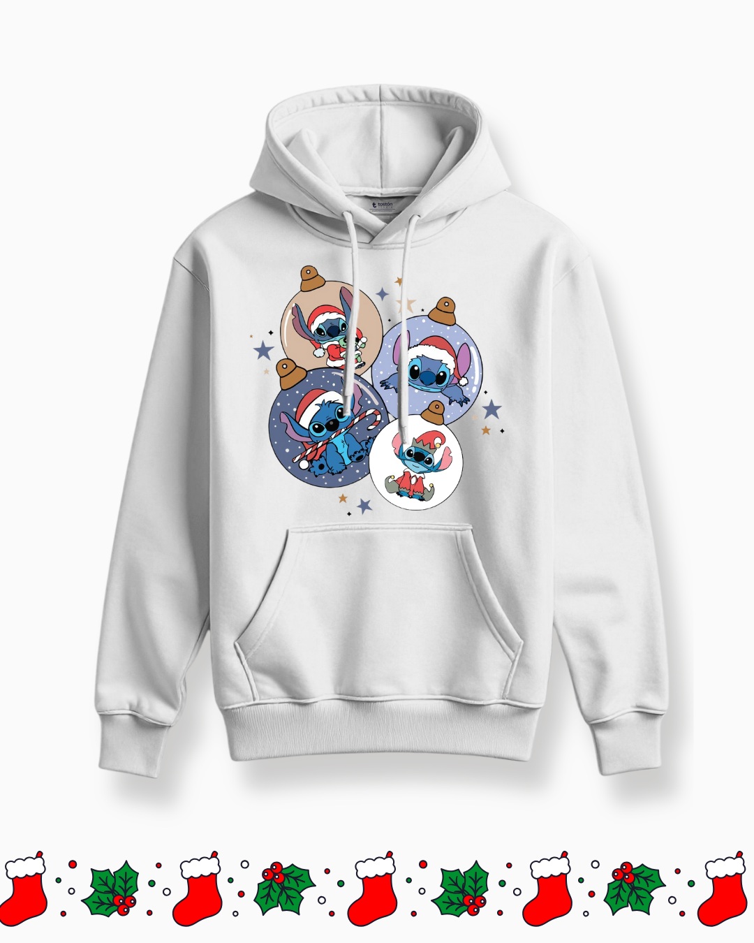 Remera | Oversize | Buzo – Stitch en Esferas – Colección Festiva