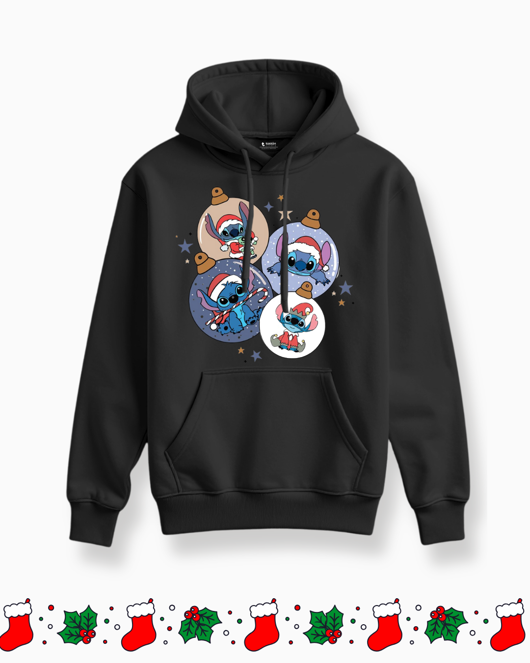 Remera | Oversize | Buzo – Stitch en Esferas – Colección Festiva