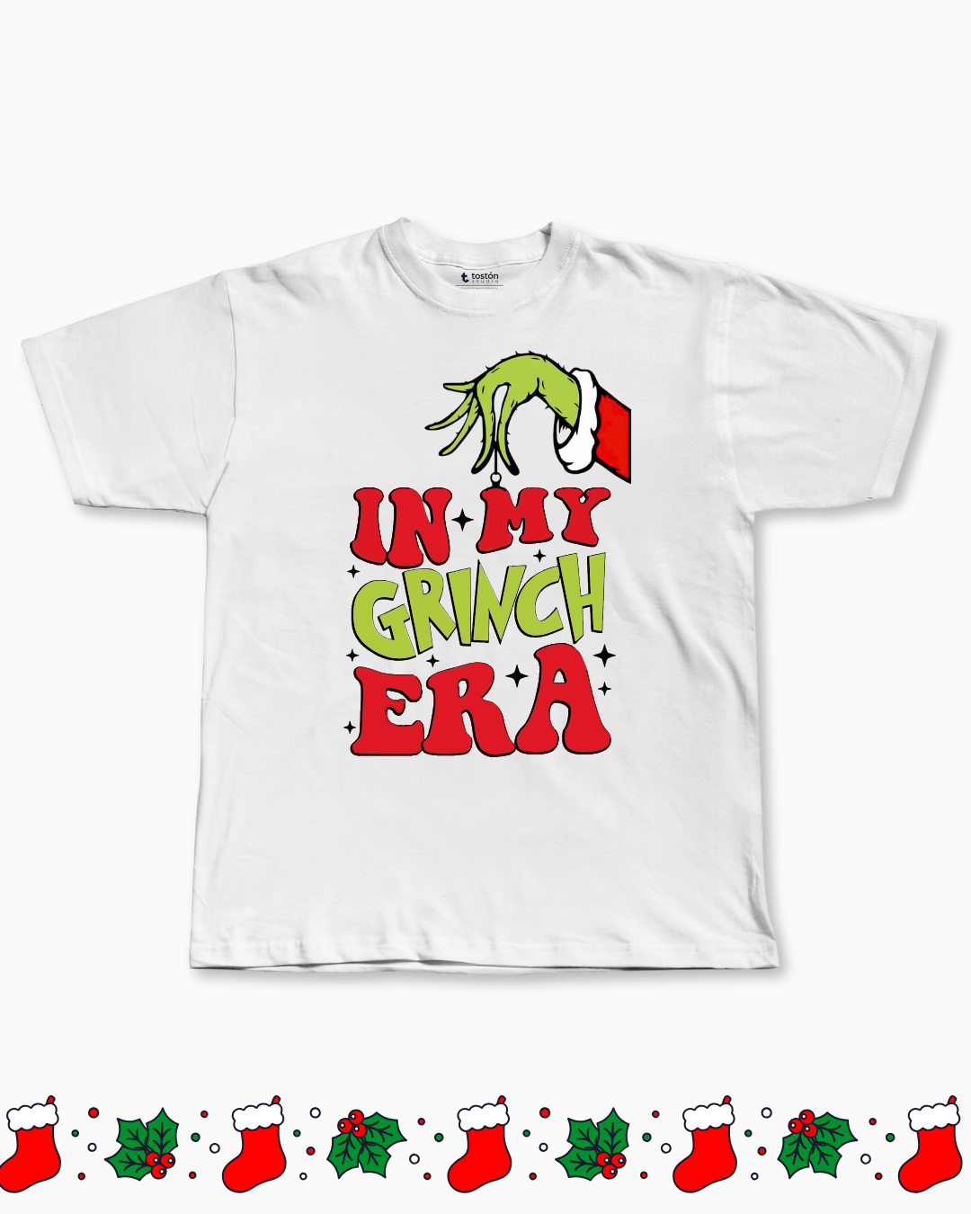 Remera | Oversize | Buzo – Remera «In My Grinch Era» – Edición Navideña