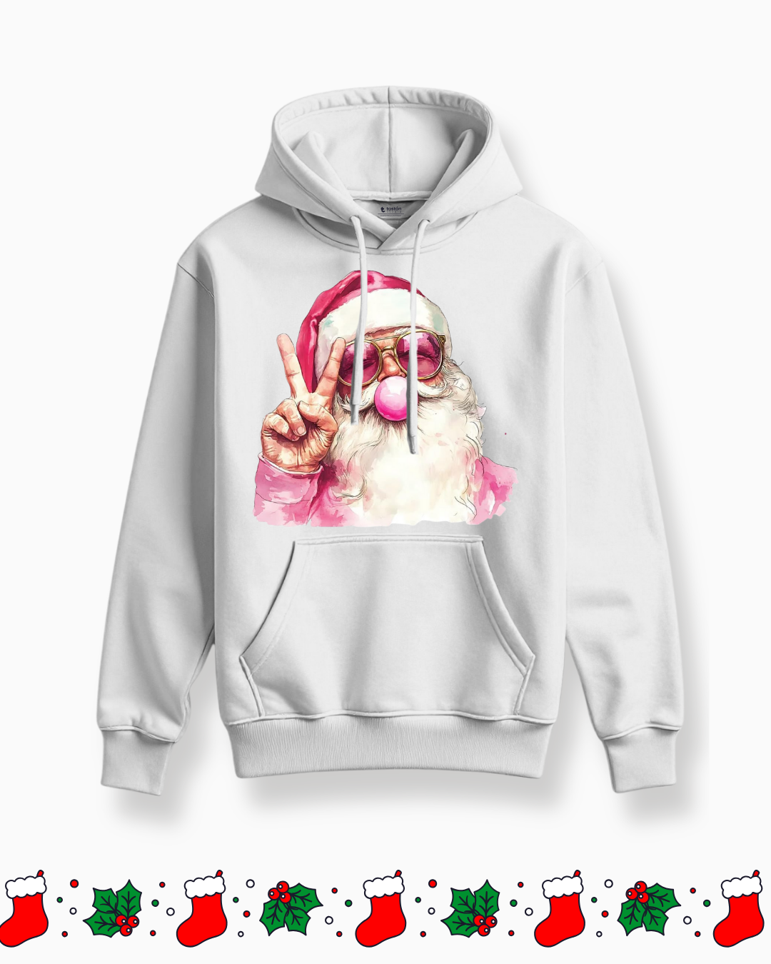Remera | Oversize | Buzo – Santa Cool «Peace & Love» – Edición Navidad
