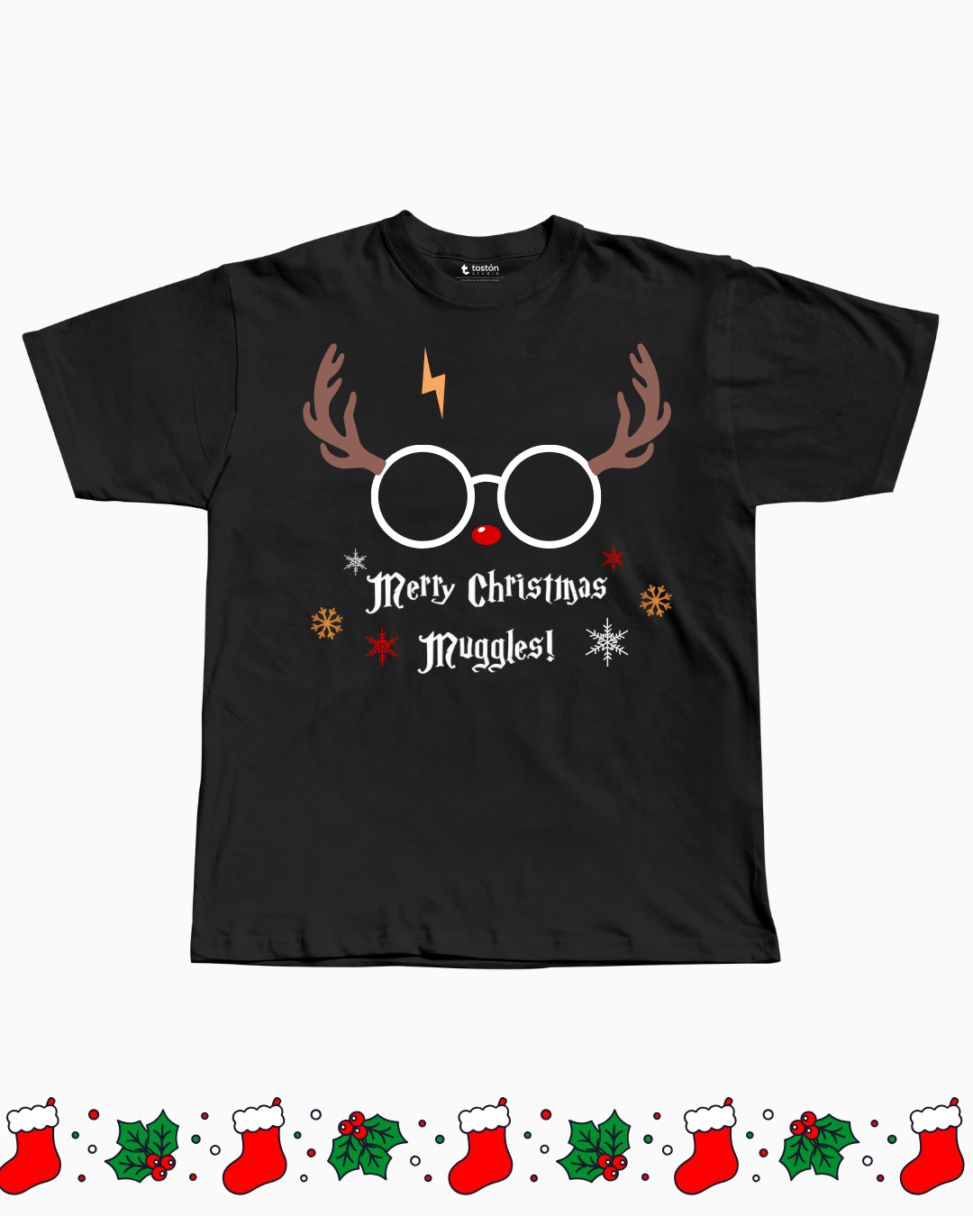 Remera | Oversize | Remera – Merry Christmas Muggles – Edición Mágica
